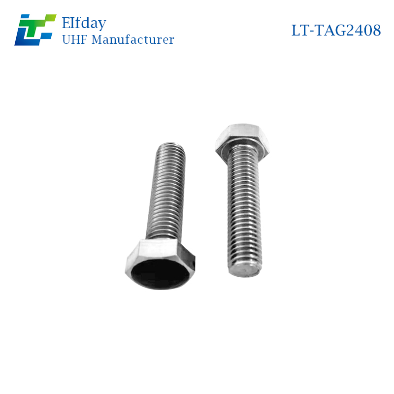 Robust M8 Screw label Anti-Metal UHF RFID Tag for Supply Chain